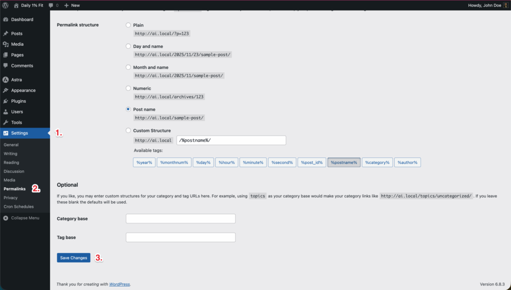 How to Refresh / Flush WordPress Permalinks? Flush Permalinks 1024x582